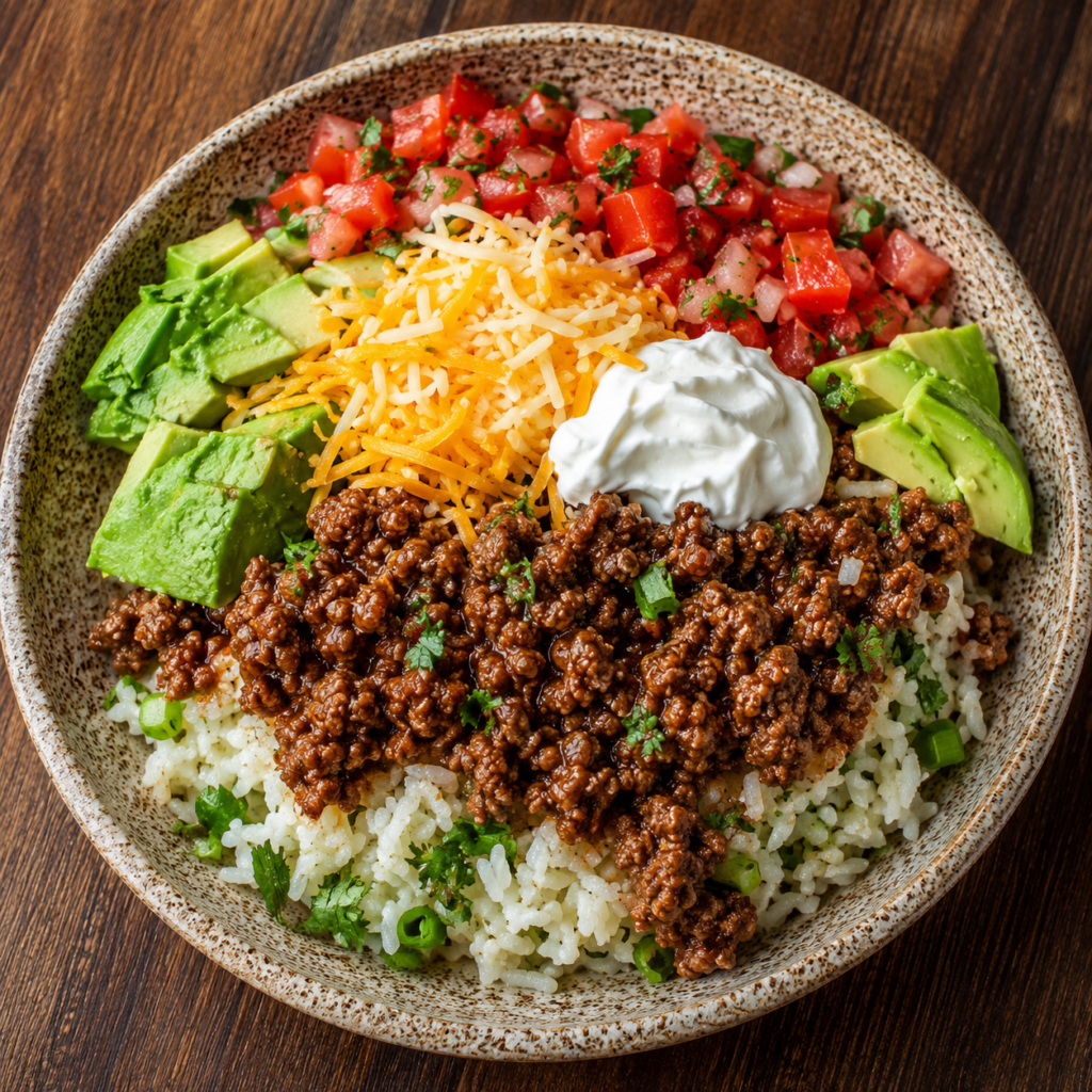 Lime juice and cilantro stirred into hot rice