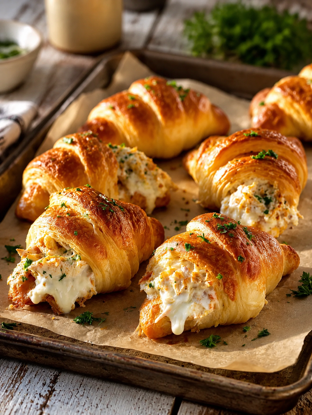 Chicken Alfredo Stuffed Crescents That Disappear in Minutes featured image
