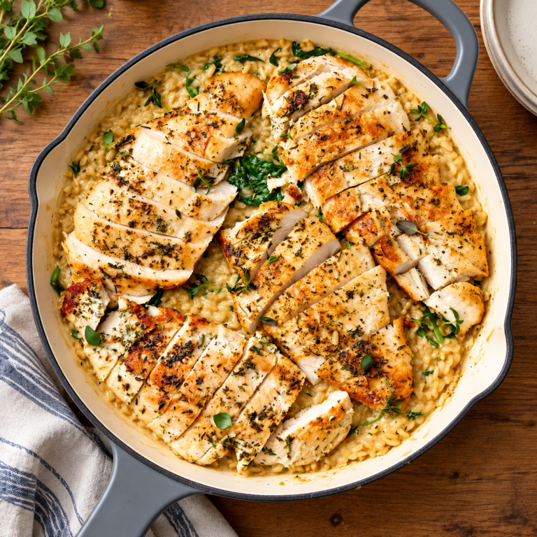 High Protein Chicken and Rice Skillet