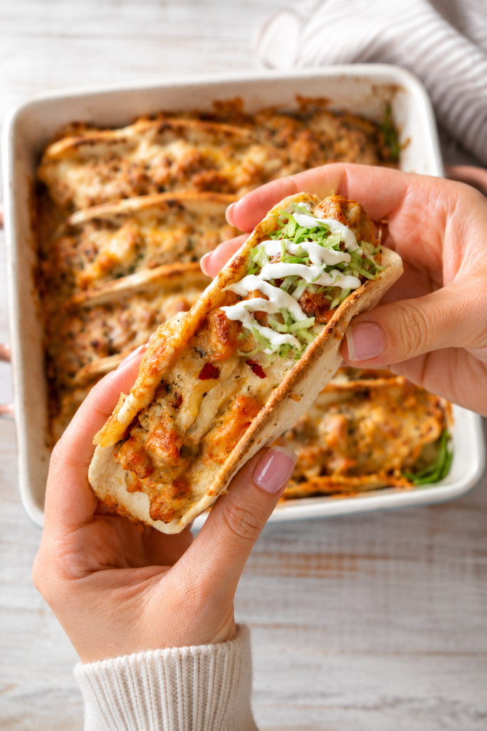 Crispy baked chicken bacon ranch egg rolls with ranch dip