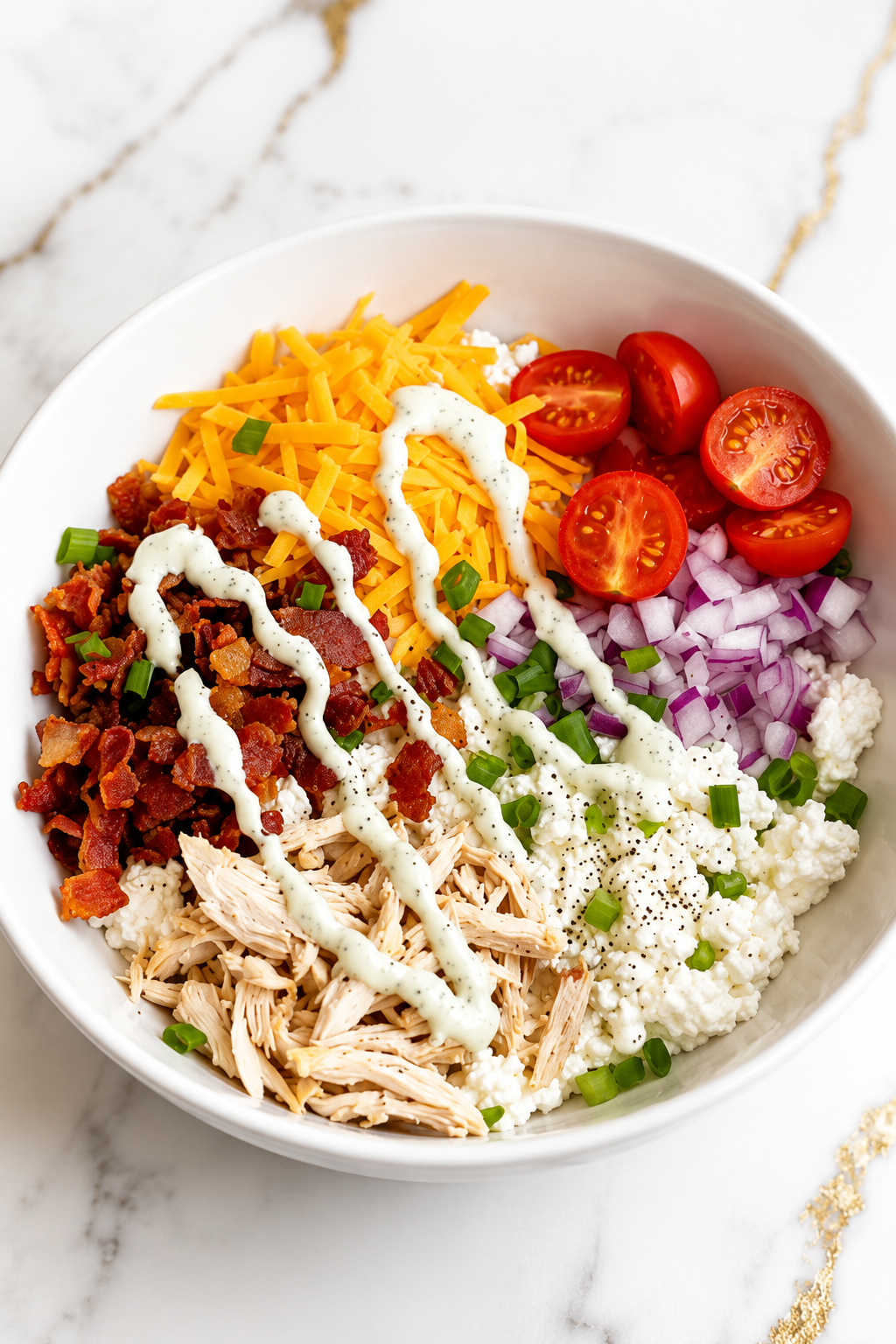 Chicken Bacon Ranch Cottage Cheese Bowl featured image