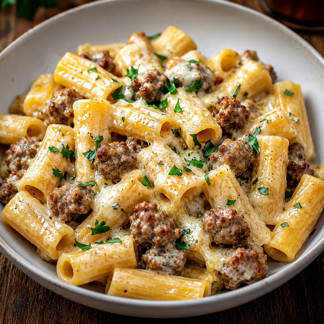 Indulgent Creamy Italian Sausage Rigatoni featured image
