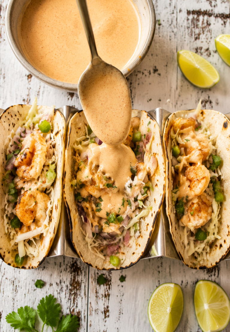 Fish Tacos with the Best Smoky Lime Sauce featured image