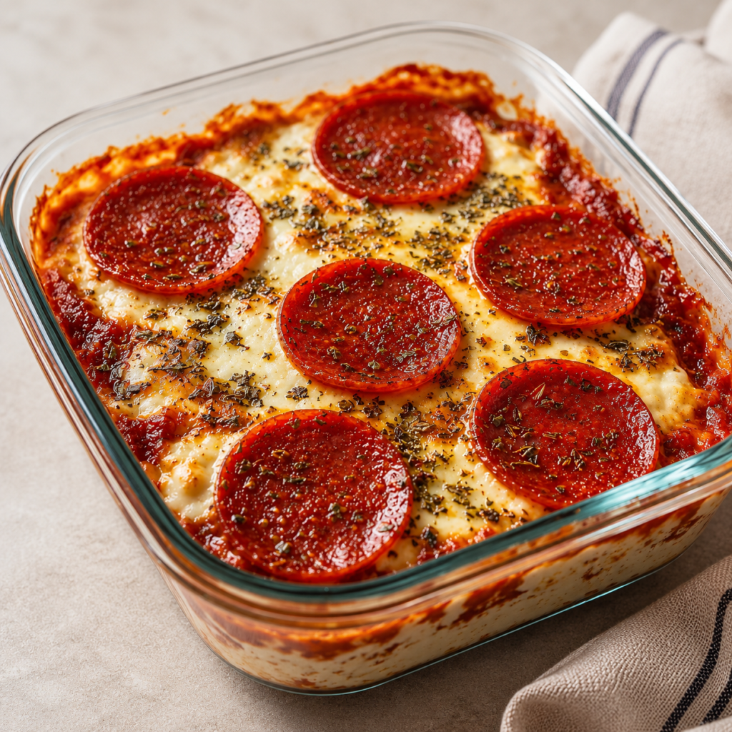 Blended cottage cheese sauce combined with rice in a skillet