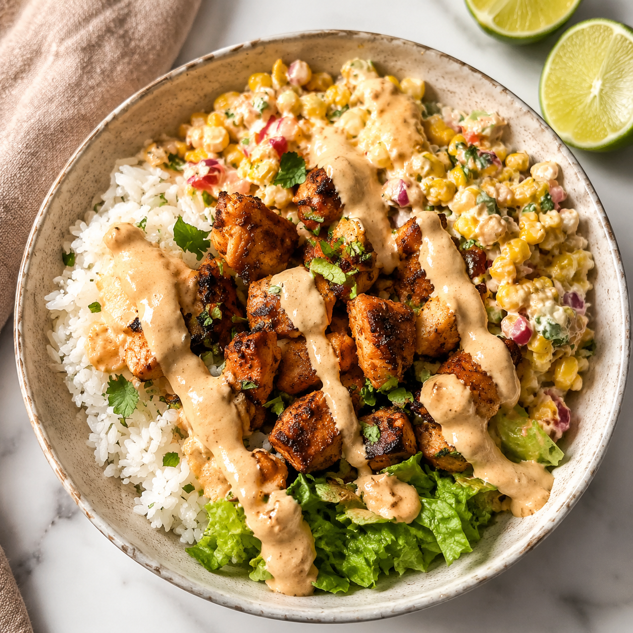 Street Corn Chicken Rice Bowl featured image