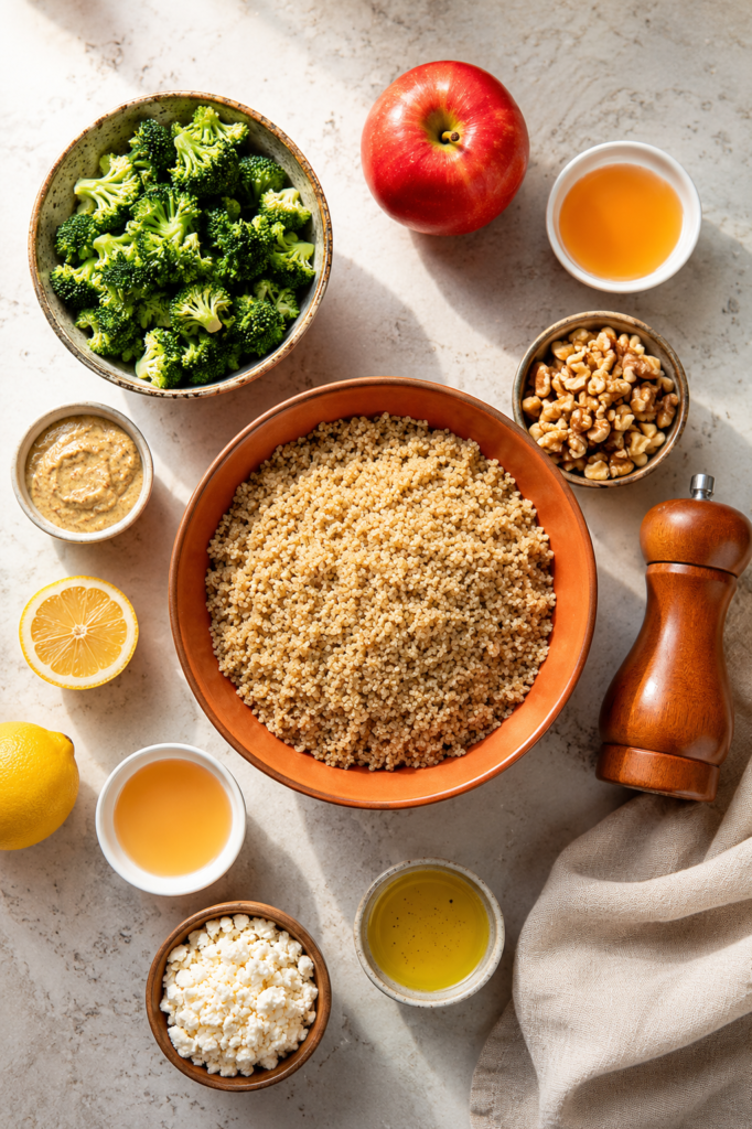 Cooked quinoa spread on a sheet pan to cool
