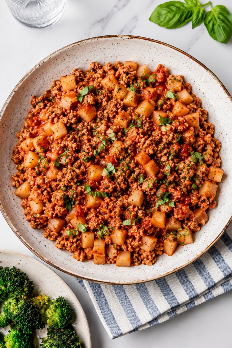 Hearty One-Skillet Ground Turkey and Potatoes featured image
