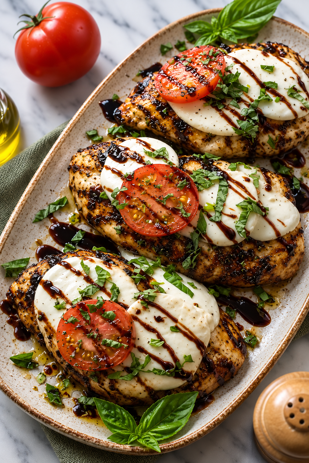 Simple Grilled Chicken Caprese featured image