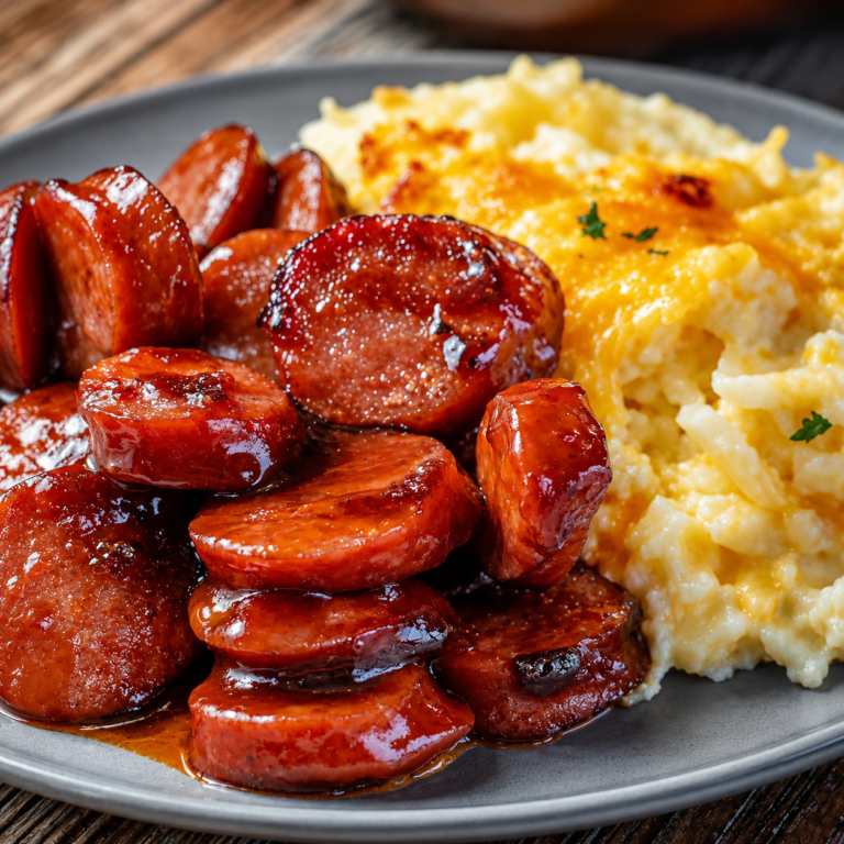 Baked BBQ Sausage, Just 4 Ingredients featured image