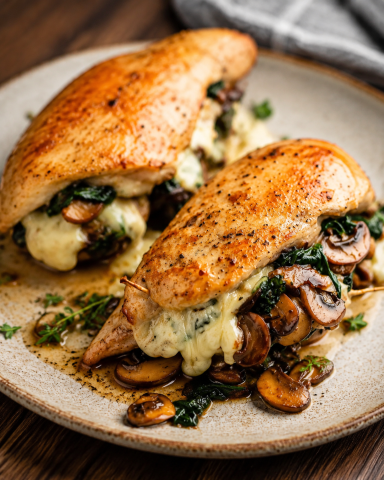 Mushroom Stuffed Chicken Breast featured image