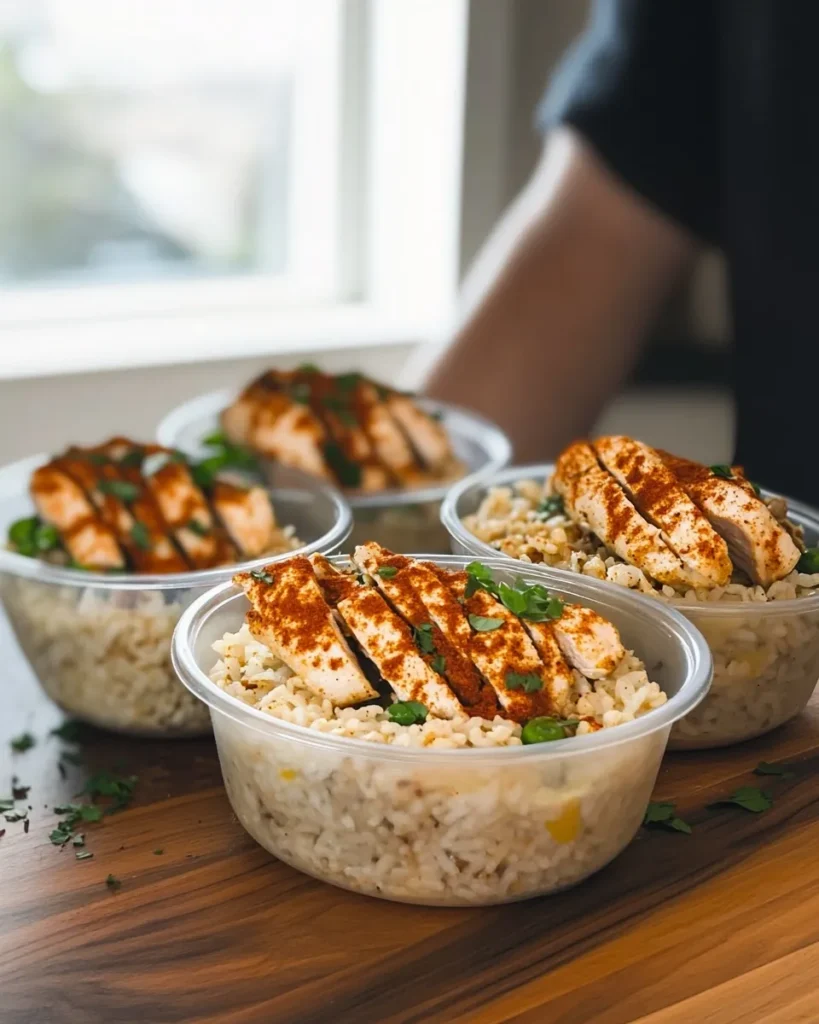 Cajun-seasoned chicken marinating in a bowl