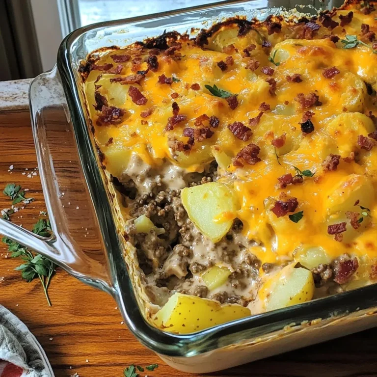 Cheesy Hamburger Potato Casserole featured image