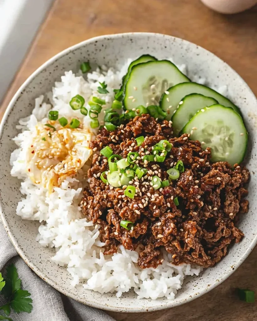 Beef simmering in a sticky soy glaze