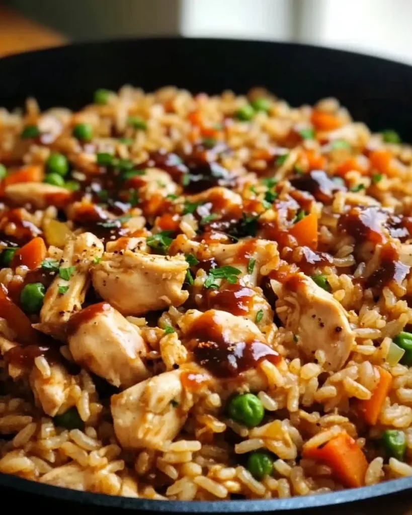 Chicken thighs searing golden in a large skillet