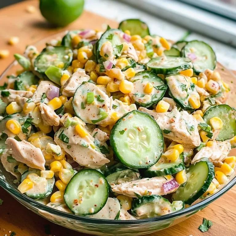 Street Corn Creamy Cucumber Chicken Salad featured image