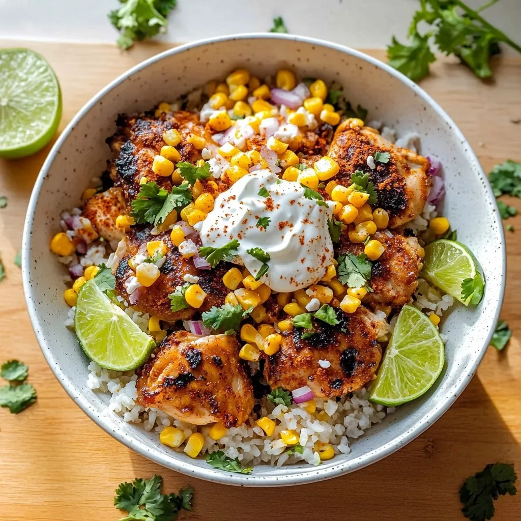 Street Corn Chicken Rice Bowl featured image