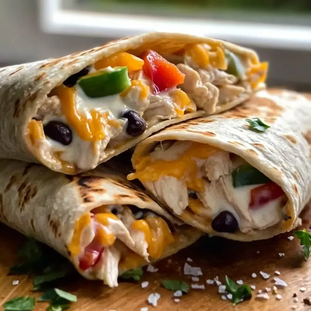 Chicken Bell Pepper Ranch Burritos featured image
