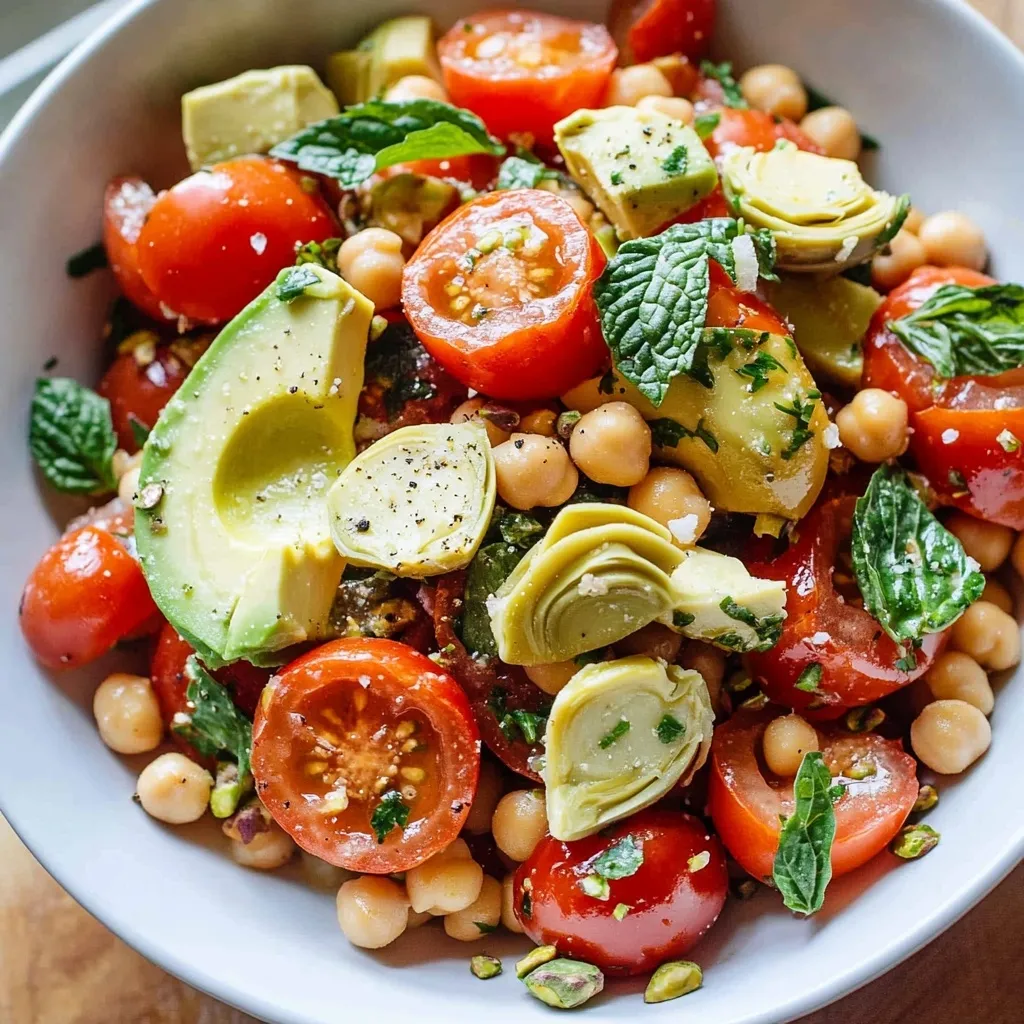 High Protein Tomato Basil Salad featured image