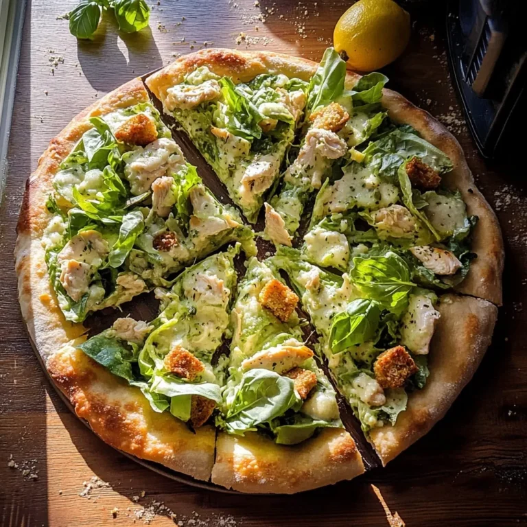 Chicken Caesar Salad Pizza featured image