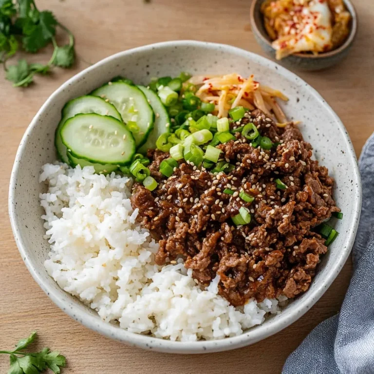 Korean Ground Beef Bowl featured image