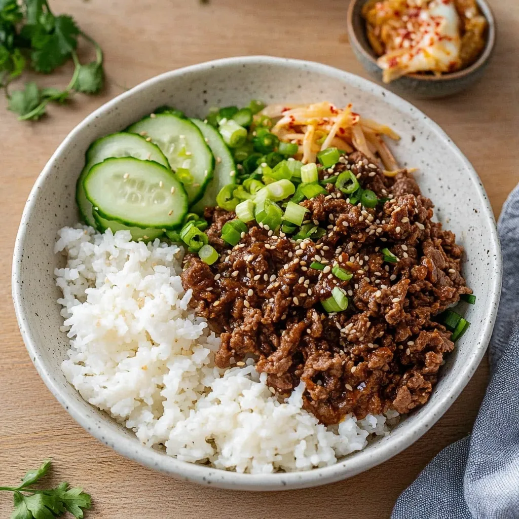 Korean Ground Beef Bowl featured image