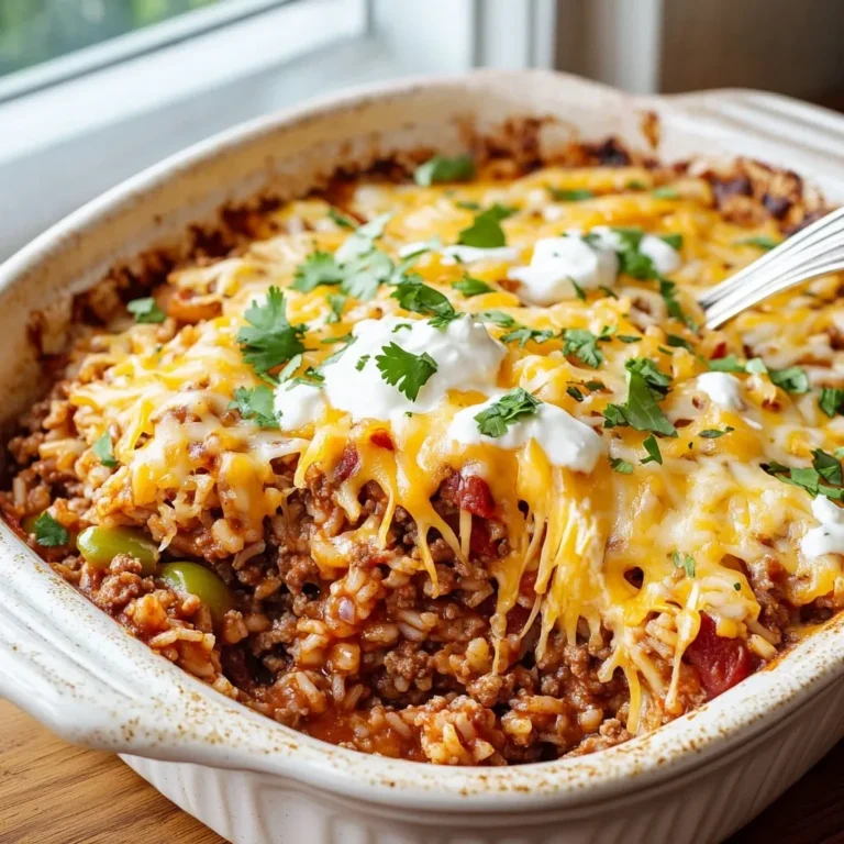 Beef Taco Rice Casserole featured image