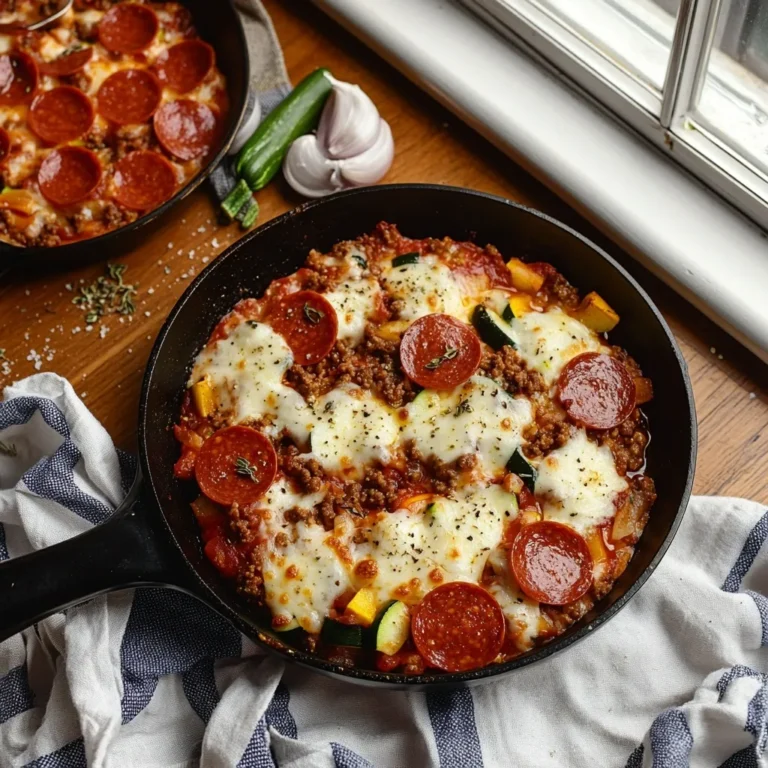 Pizza Skillet High Protein Low Carb featured image