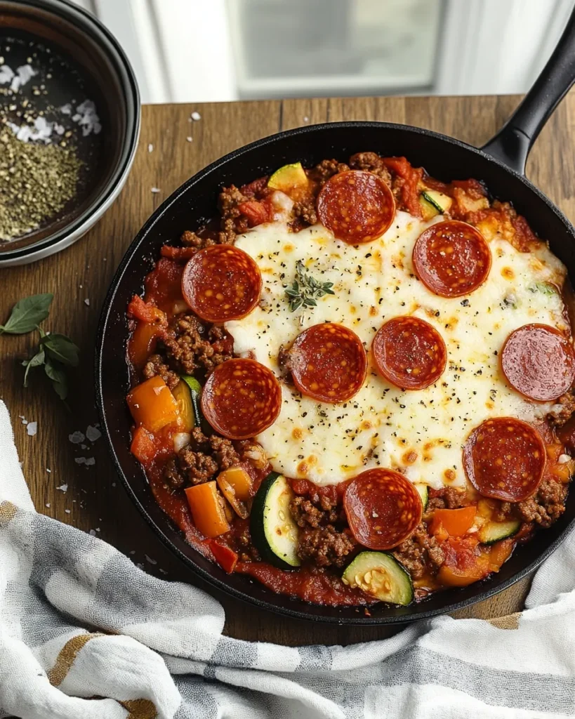 Ground beef browning deeply in a skillet