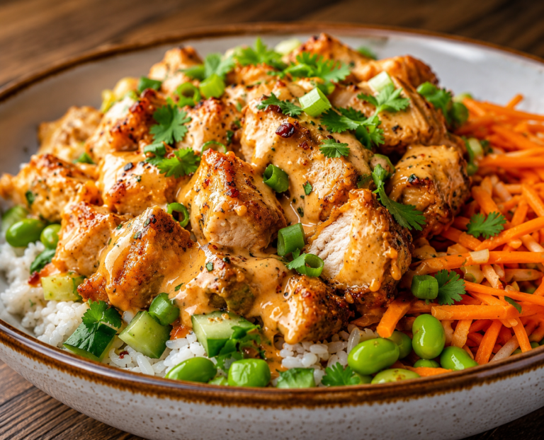 Bang Bang Chicken Bowl, Crispy and Creamy featured image