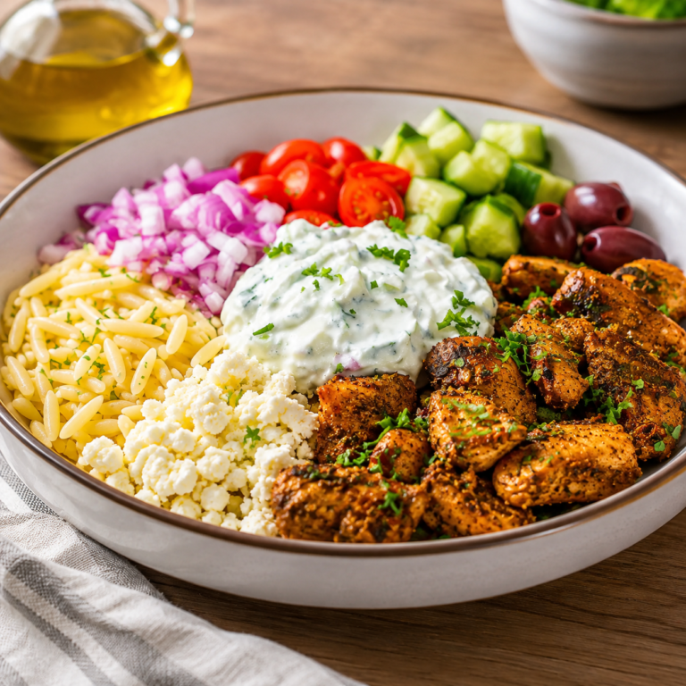 15-Minute Chicken Gyro Bowls featured image