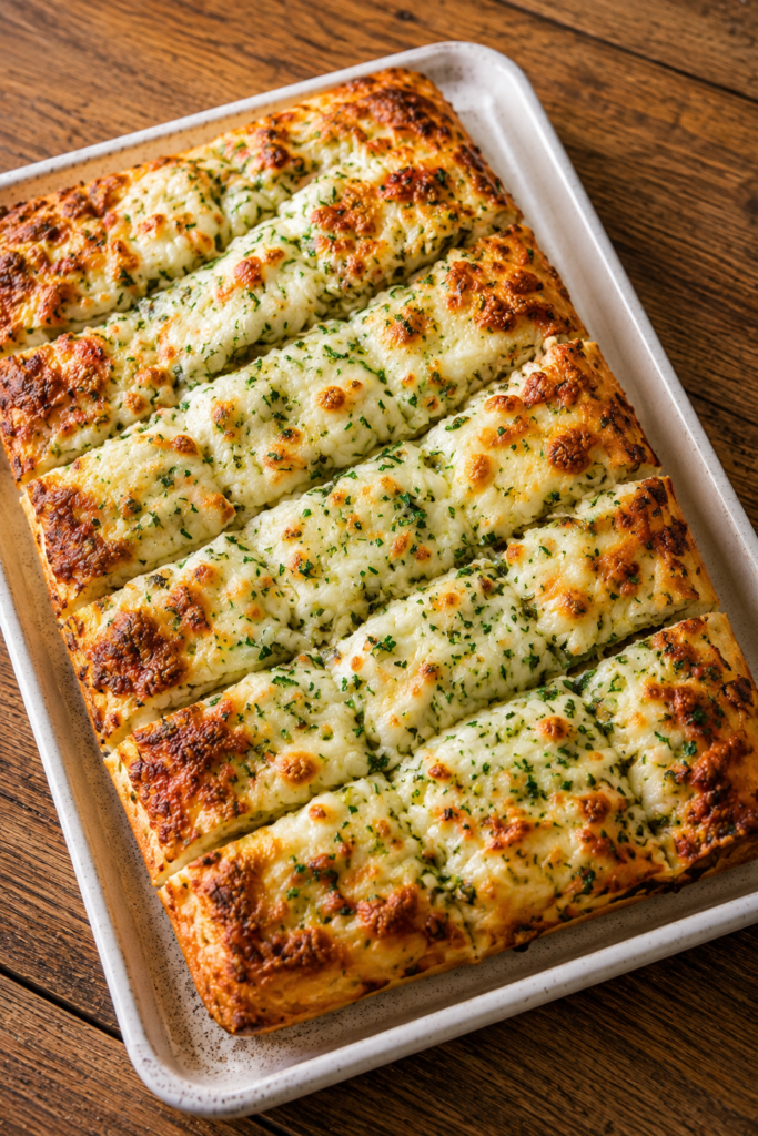 Zucchini crust baking golden on a sheet pan