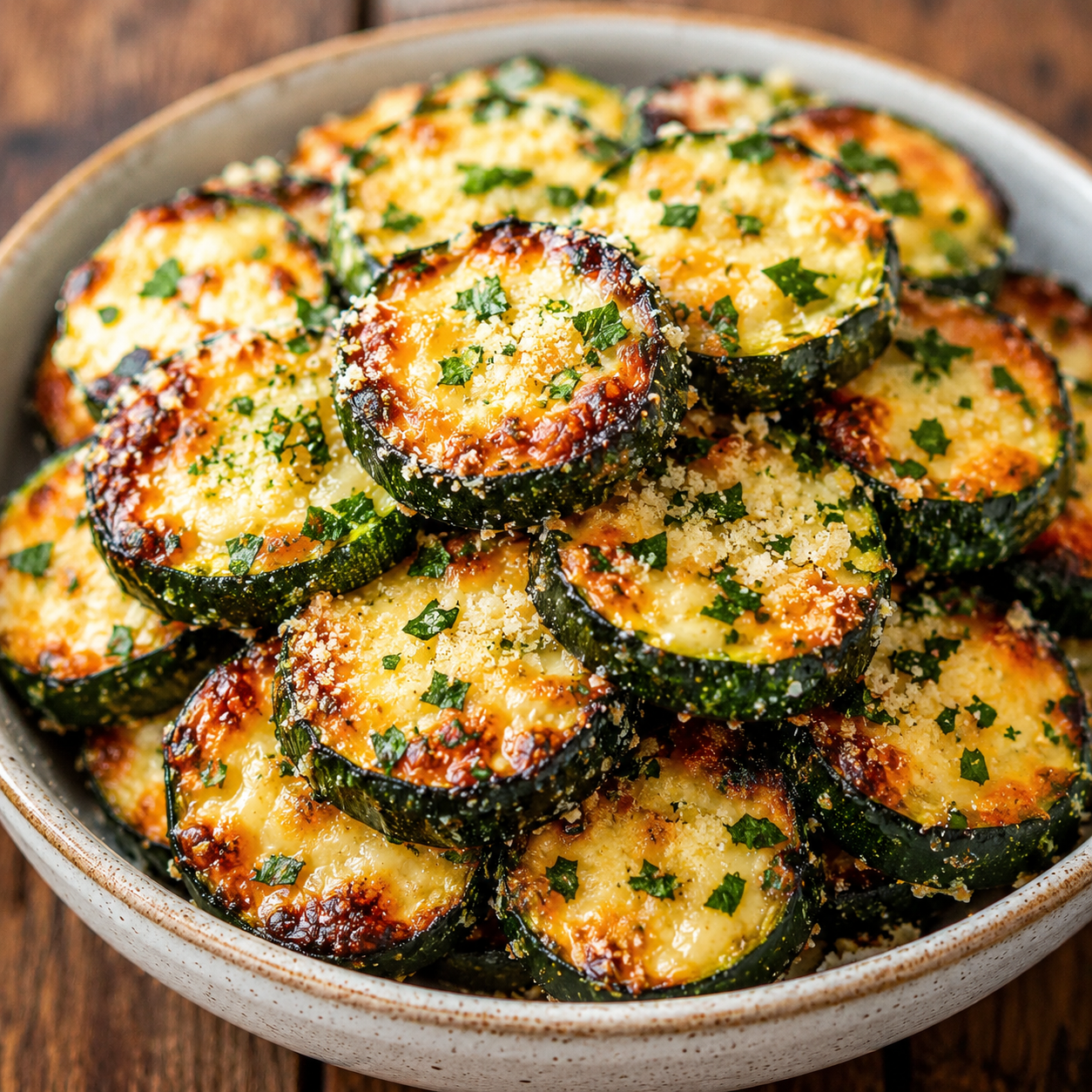 Garlic Parmesan Roasted Zucchini, Crispy Every Time featured image