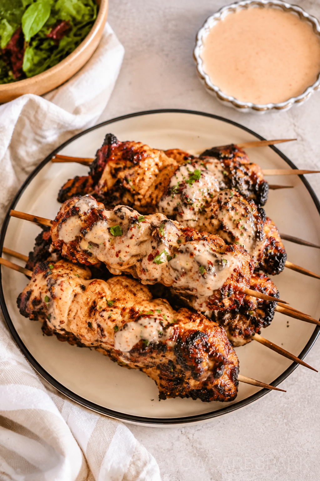 Air Fryer Bang Bang Chicken Skewers featured image