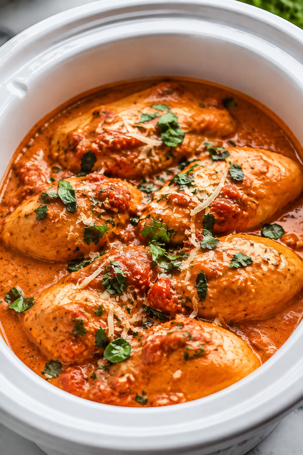 Slow Cooker Creamy Tomato Basil Chicken featured image