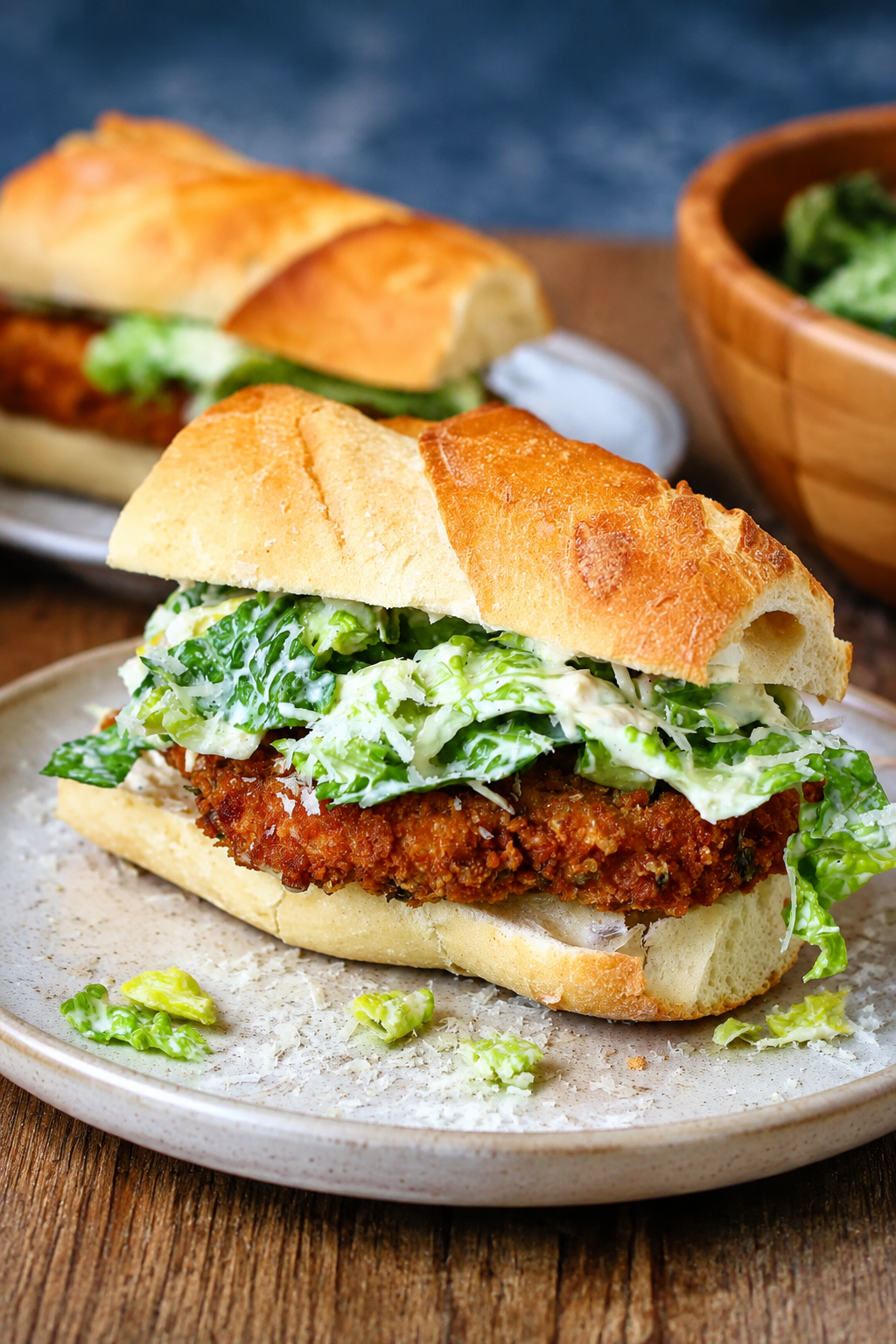 Crispy Chicken Caesar Sandwich on Baguette featured image
