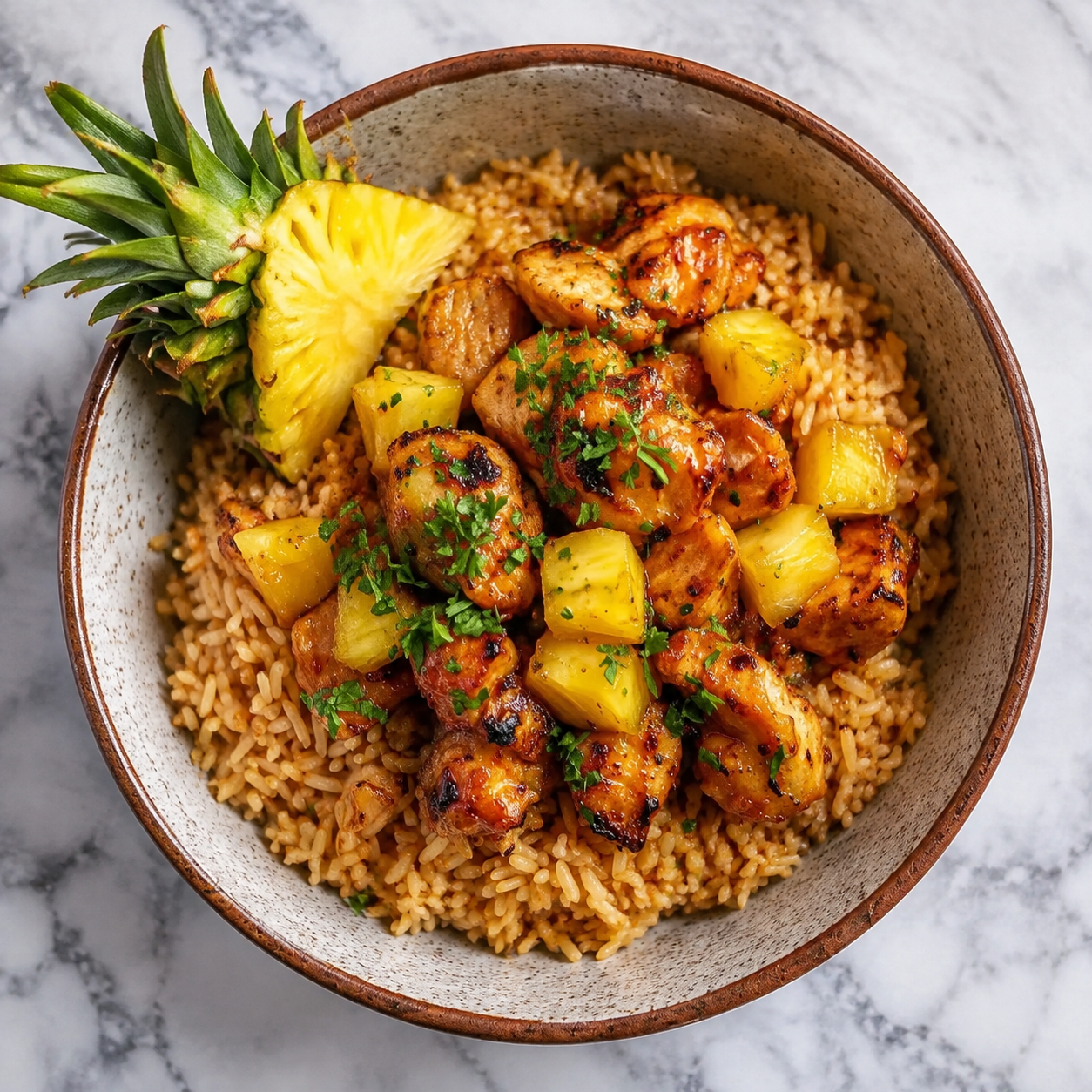 Easy Pineapple Chicken and Rice Bowl featured image