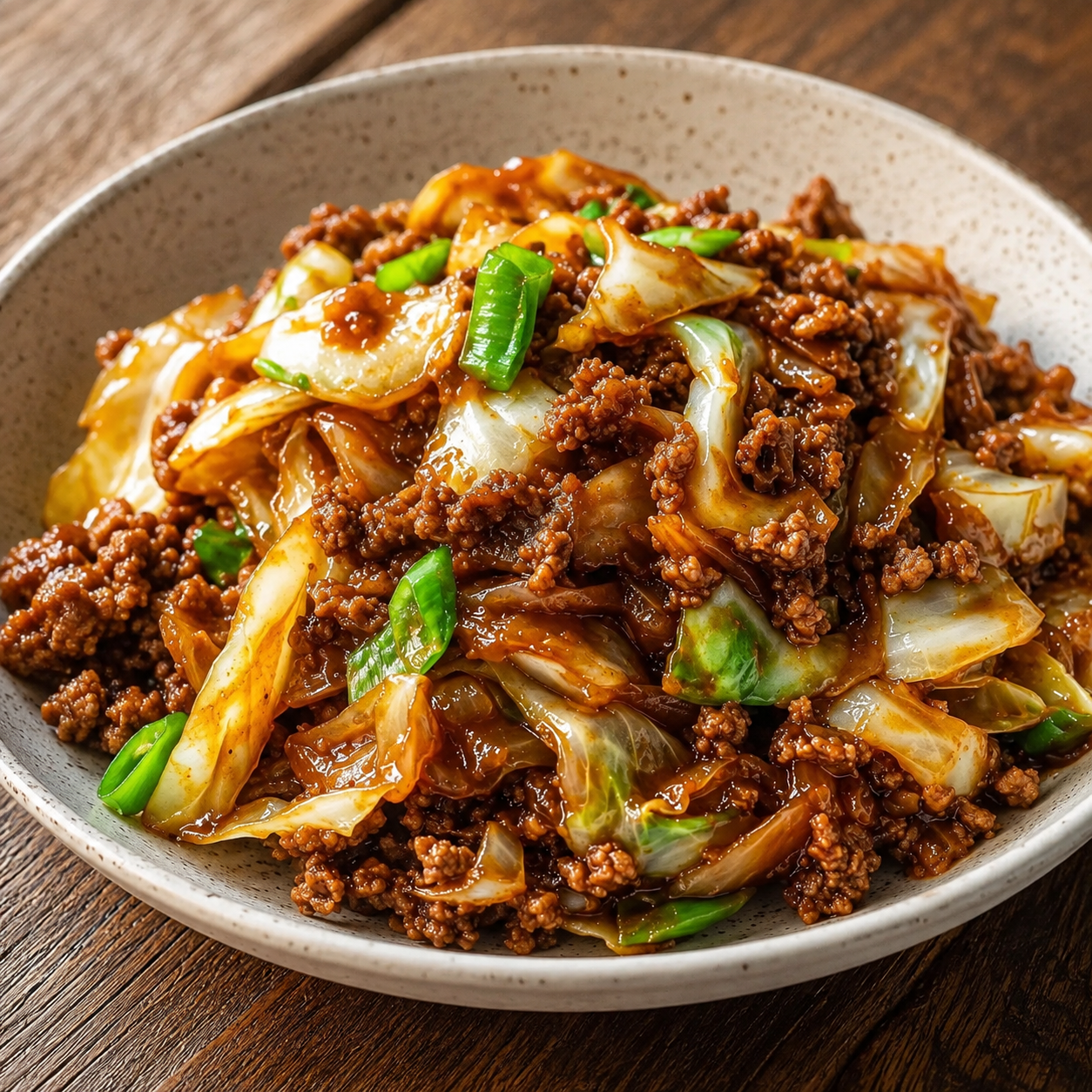 Mongolian Cabbage with Ground Beef, 30 Minutes Flat featured image