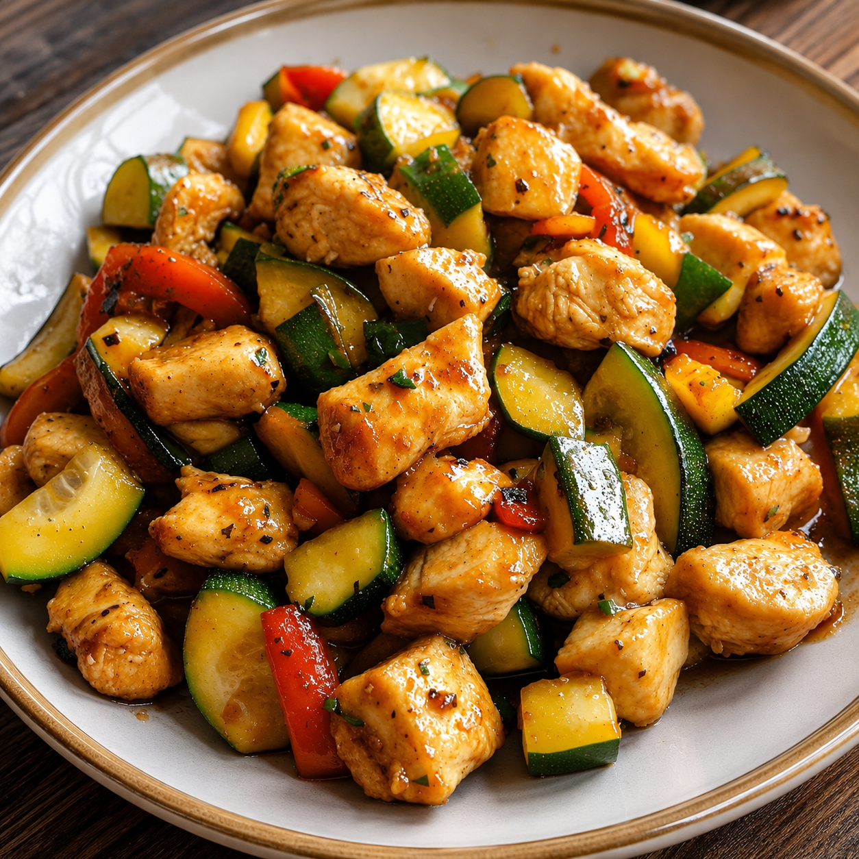 Chicken Zucchini Stir Fry, Quick and Bold featured image