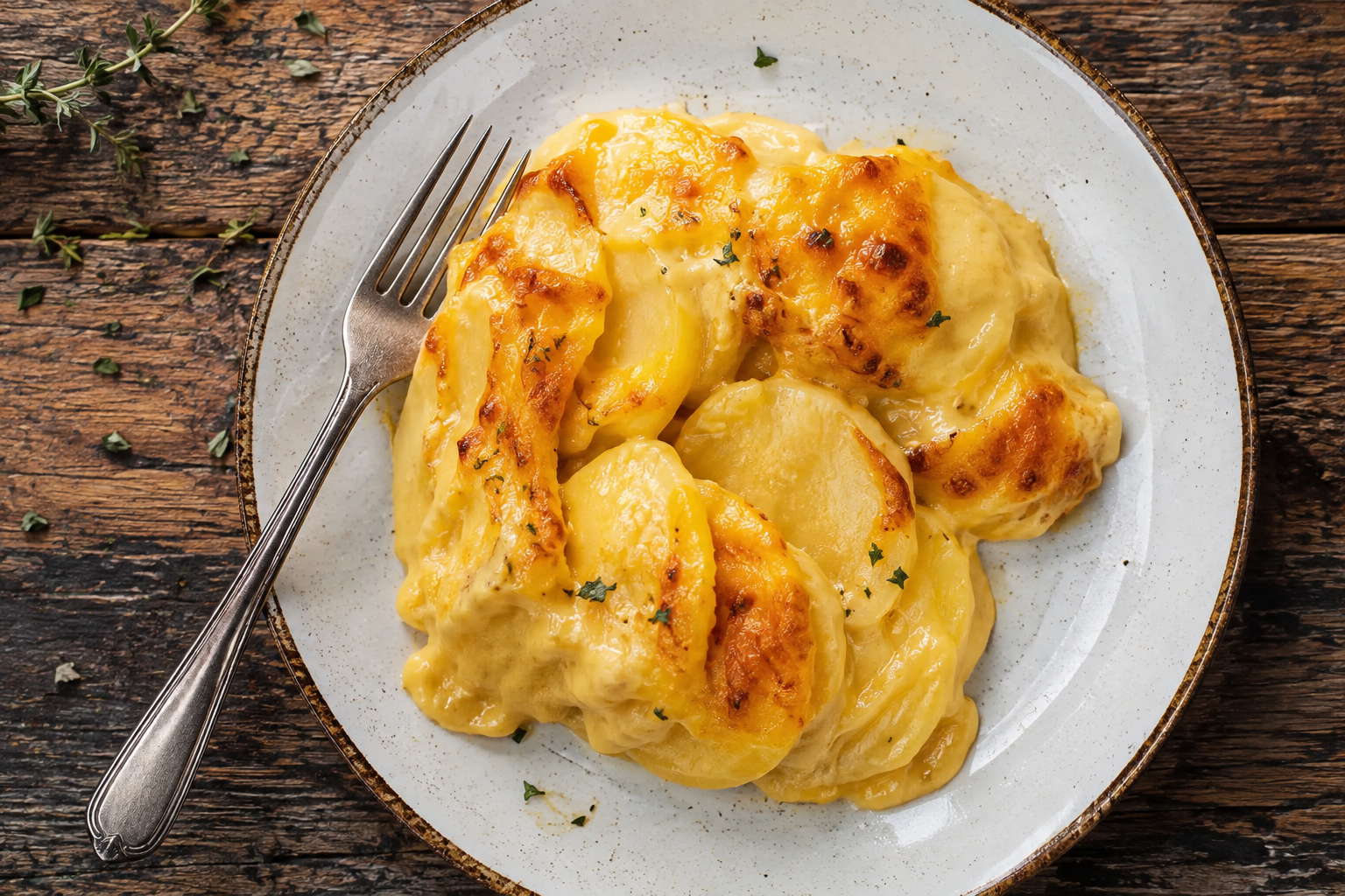Cheesy Scalloped Potatoes, Ooey Gooey Perfection featured image