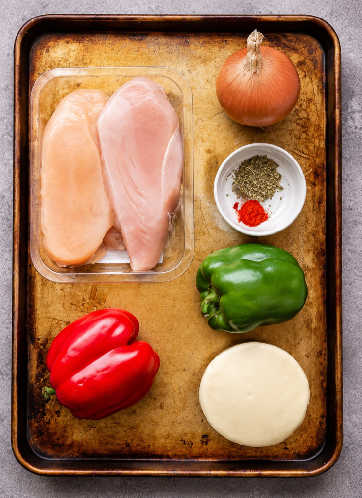 Sliced chicken searing golden in batches in a skillet