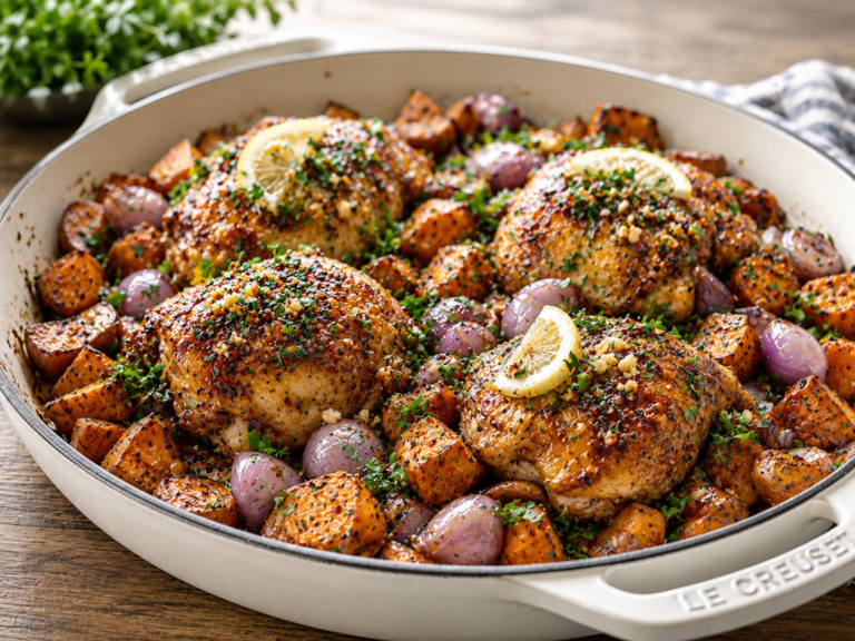 One-Pan Chicken and Sweet Potato Skillet featured image