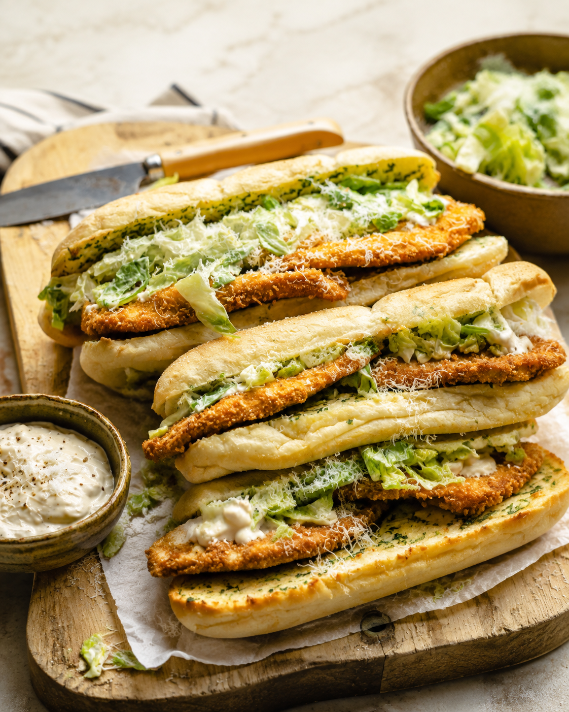 Chicken Caesar Sandwiches, Salad Meets Sandwich featured image