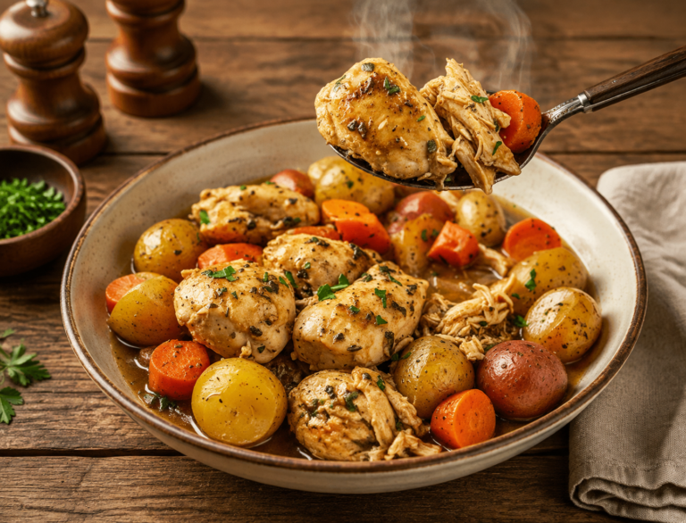 Garlic Butter Chicken Crockpot featured image