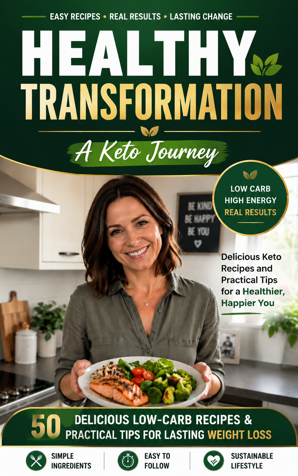The Easy Keto Weight Loss Cookbook - 50 Delicious Low-Carb Recipes to Burn Fat, Reduce Cravings & Enjoy Healthy Meals Every Day