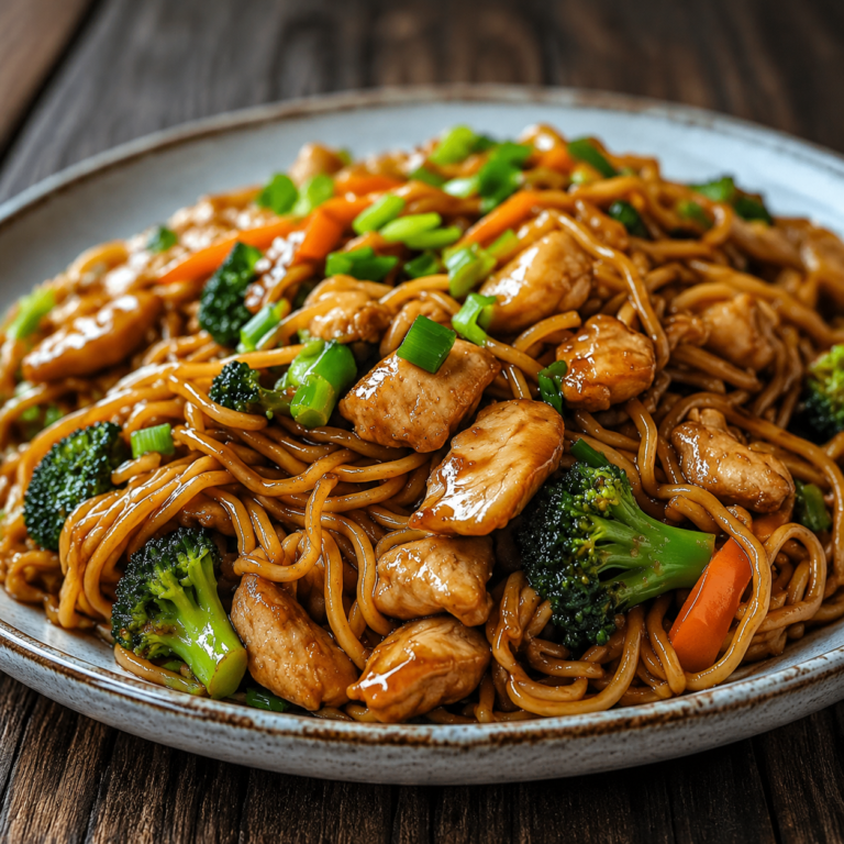 Extra Saucy Garlic Chicken Lo Mein featured image