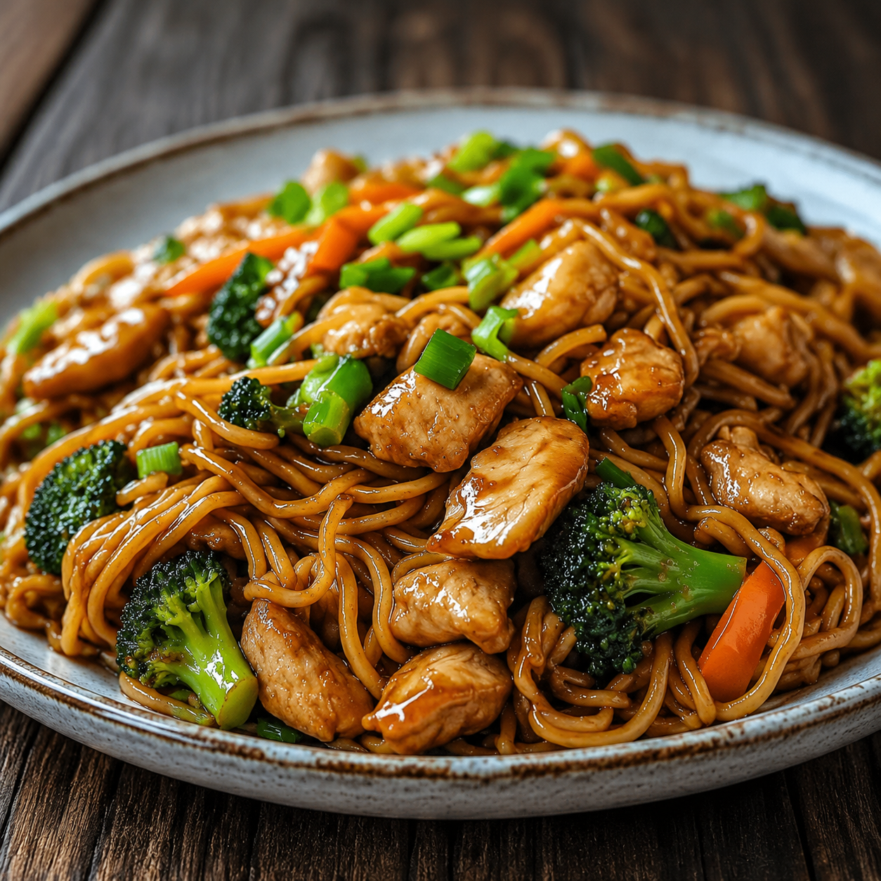 Extra Saucy Garlic Chicken Lo Mein featured image