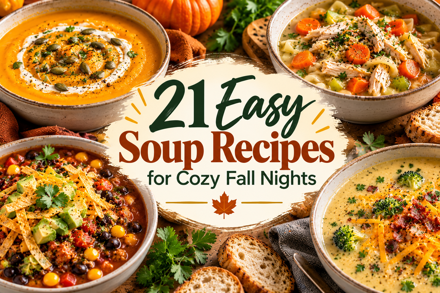 21 Easy Soup Recipes for Cozy Fall Nights